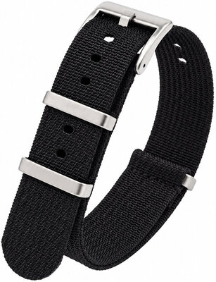 Textil pánt Ricardo Olbia premium, Black, NATO