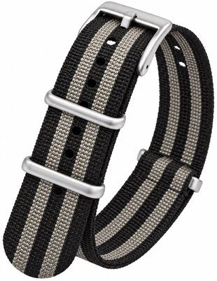Textil pánt Ricardo Ravenna premium, Black/Gray, NATO