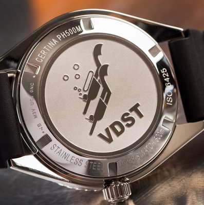 Certina DS Super PH500M Automatic Powermatic 80 Nivachron Diver's C037.407.17.280.10 VDST Special Edition