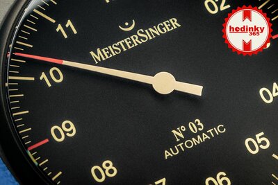 MeisterSinger N03 Automatic AM902BL_SVSL03 Black Line Special Edition
