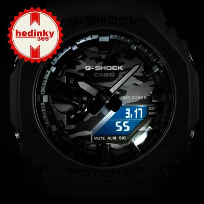 Casio G-Shock Original GA-2100CA-8AER Utility Camo Series Carbon Core Guard