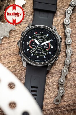 Szilikon pánt Ricardo 26mm (pro Garmin Fenix 8/7X/6X (51mm), Tactix aj.), fekete, QuickFit