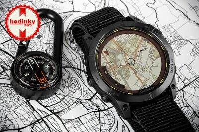 Garmin Enduro 2 Carbon Gray DLC Titanium / Black UltraFit Nylon Strap (+ pót szilikon szíj)