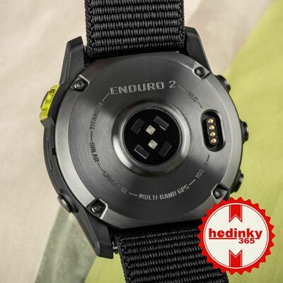 Garmin Enduro 2 Carbon Gray DLC Titanium / Black UltraFit Nylon Strap (+ pót szilikon szíj)