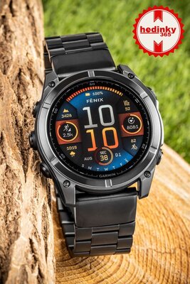 Acél karkötő Ricardo 26mm (pro Garmin Fenix 8/7X/6X (51mm), Tactix aj.), fekete V1, QuickFit
