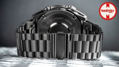 Acél karkötő Ricardo 26mm (pro Garmin Fenix 8/7X/6X (51mm), Tactix aj.), fekete V1, QuickFit