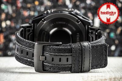 Nylon pánt Ricardo 26mm (pro Garmin Fenix 8/7X/6X (51mm), Tactix aj.), fekete, QuickFit