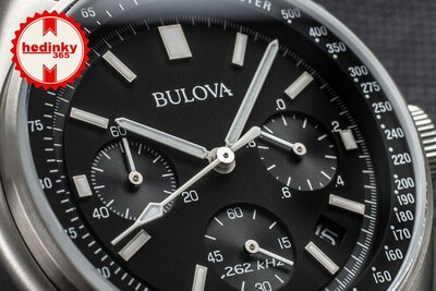 Bulova Lunar Pilot kvarc kronográf 96B251 Special Edition (+ tartalék szíj)