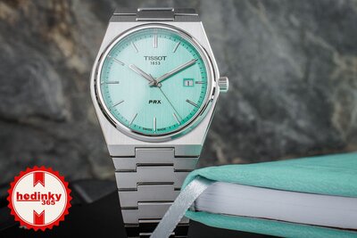Tissot PRX Quartz T137.410.11.091.01  (Tiffany Blue színben)