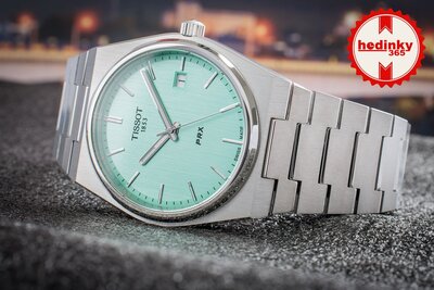 Tissot PRX Quartz T137.410.11.091.01  (Tiffany Blue színben)