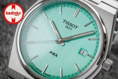 Tissot PRX Quartz T137.410.11.091.01  (Tiffany Blue színben)