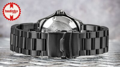 Acél karkötő Ricardo Vacone, fekete