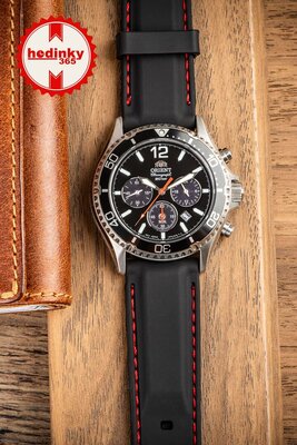 Ricardo Fermo szilikon szíj, fekete V1