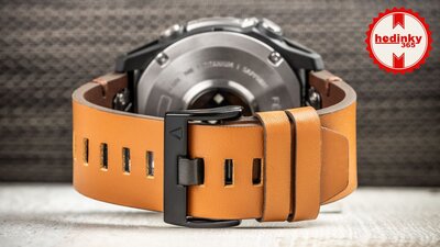 Bőr óraszíj Ricardo 26mm (kompatibilis Garmin Fenix 8/7X/6X (51mm), Tactix stb.), barna, QuickFit