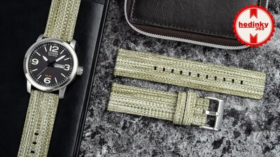 Ricardo nylon szíj 22mm (Garmin Venu 3, Forerunner 265, Vívoactive 4 stb. részére), zöld, Quick Release