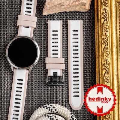 Ricardo szilikon szíj 18mm (Garmin Venu 2S, Vívoactive 4S, Forerunner 265S, Venu 3S stb. részére), színes, Quick Release