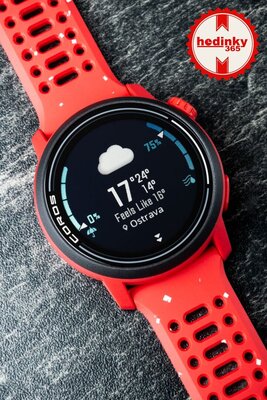 Coros Pace 3 Red / Silicone Band