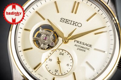 Seiko Presage Classic Series Automatic Open Heart SPB480SJ1 "Shiro-Iro"