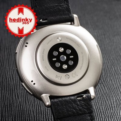 Amazfit Active 2 Premium (Round) fekete bőr (+ tartalék szíj)