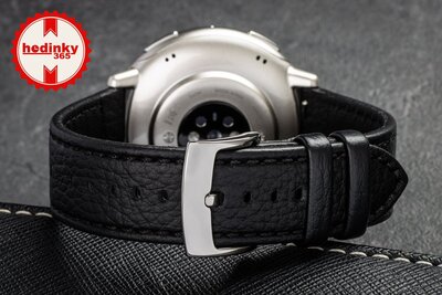 Amazfit Active 2 Premium (Round) fekete bőr (+ tartalék szíj)