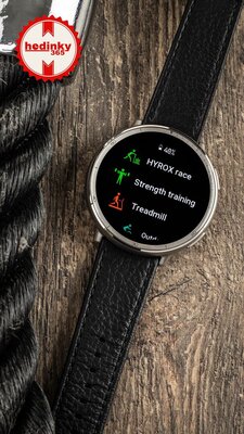 Amazfit Active 2 Premium (Round) fekete bőr (+ tartalék szíj)