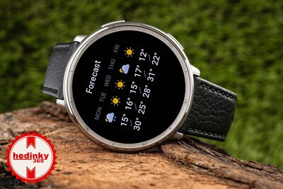 Amazfit Active 2 Premium (Round) fekete bőr (+ tartalék szíj)