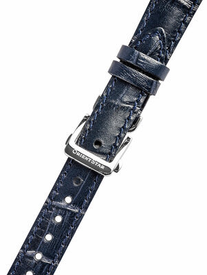 Bőrszíj Orient UL024018J0 14mm (modell esetébeny RE-ND00), kék