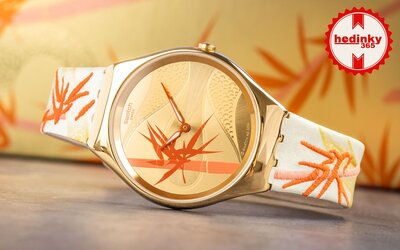Swatch Golden Red Bamboo SYXZ105